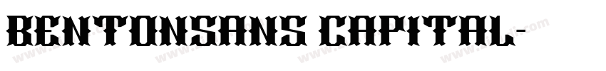 BENTONSANS CAPITAL字体转换